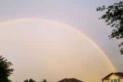 Beautiful Rainbow after a spring Texas storm